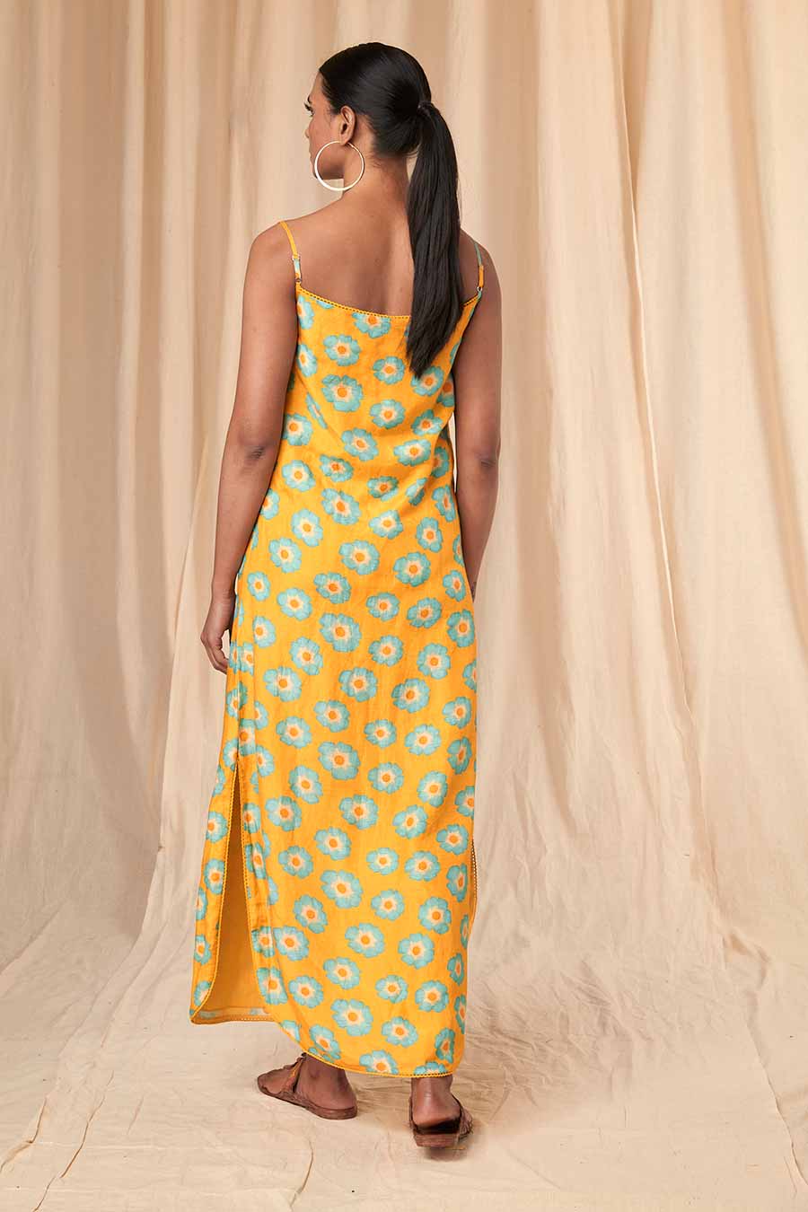 Lily Yellow Crazy Daizy Slip Dress