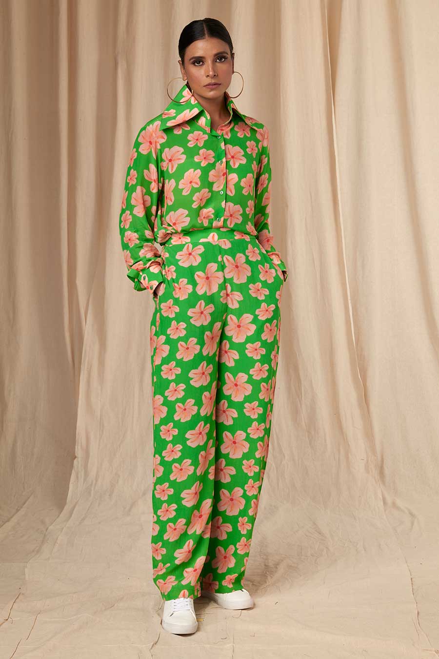 Green Flower Passion Shirt