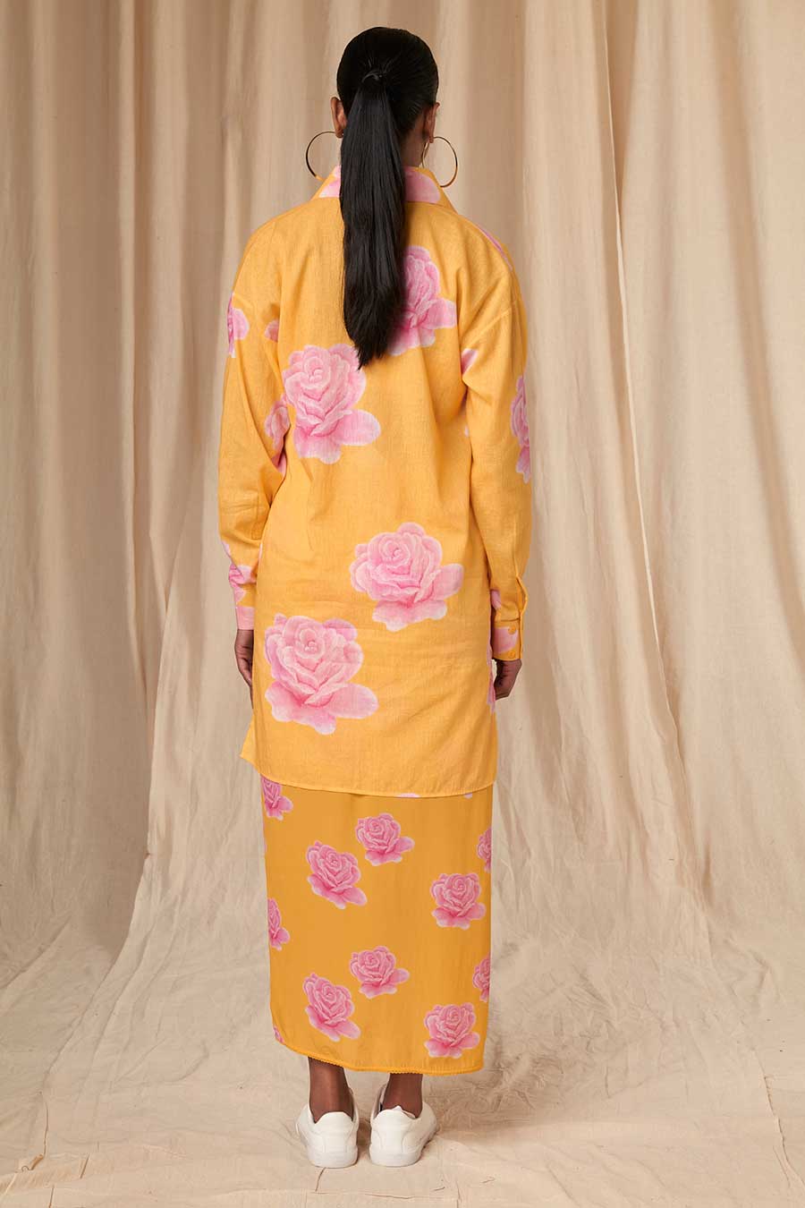 Sunshine Yellow Rosy Pareo Skirt