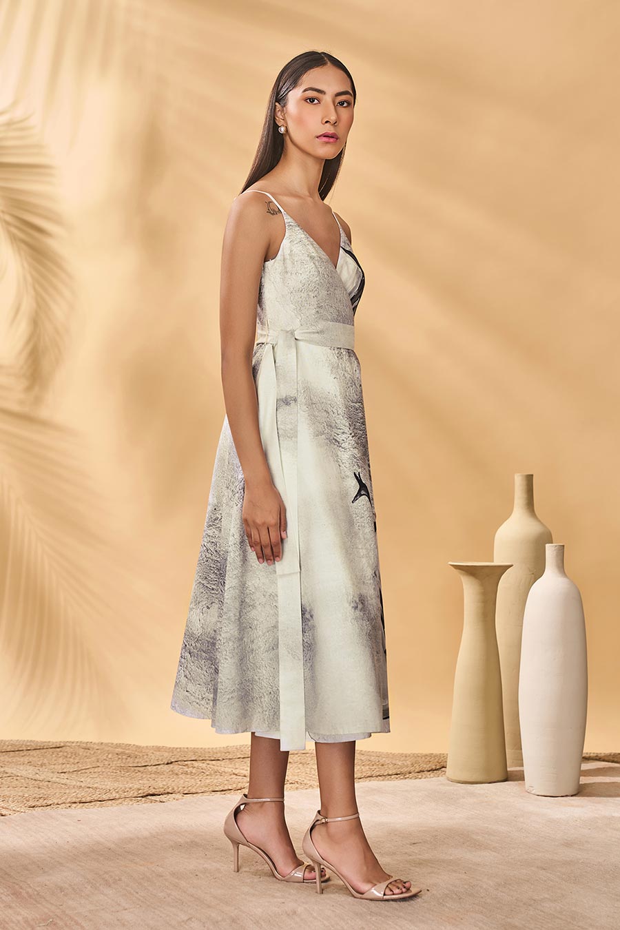 Moondust Mirage Printed Wrap Dress