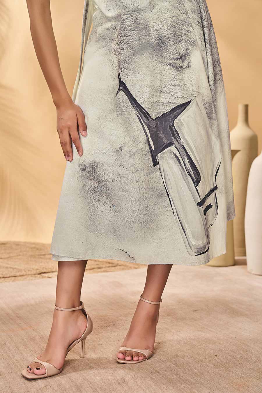 Moondust Mirage Printed Wrap Dress