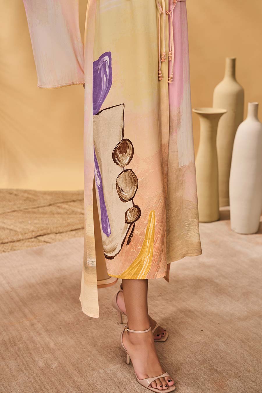 Glazing Symphony Printed Shirt Dress