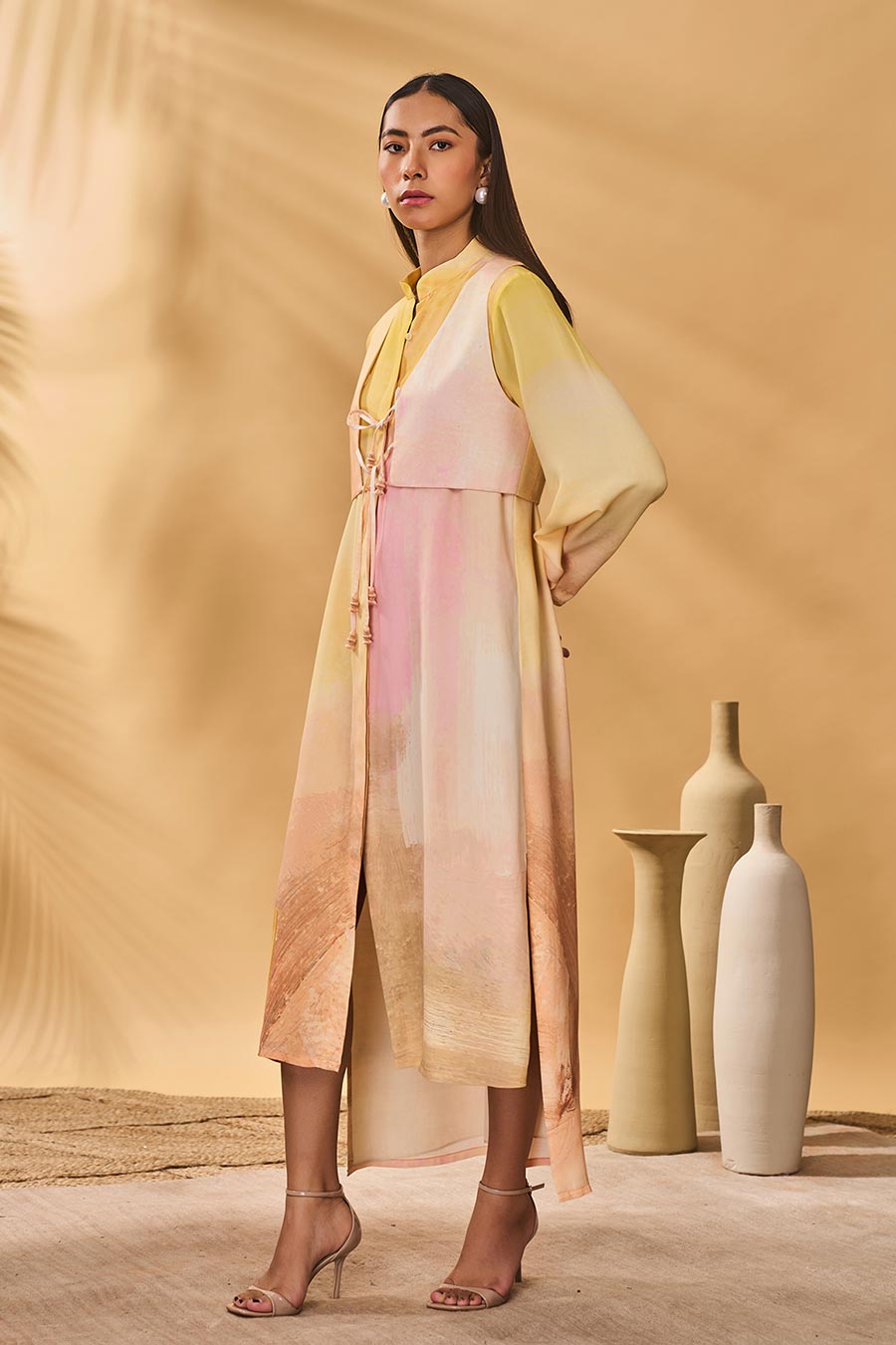 Glazing Symphony Shirt Dress & Jacket Set