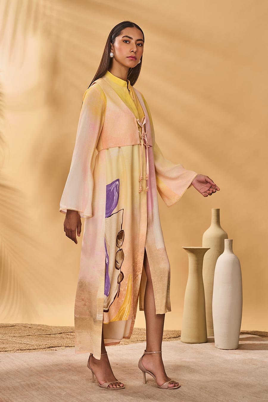 Glazing Symphony Shirt Dress & Jacket Set