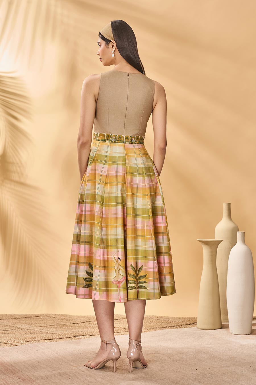 Pina Colada Picnic Printed Midi Dress