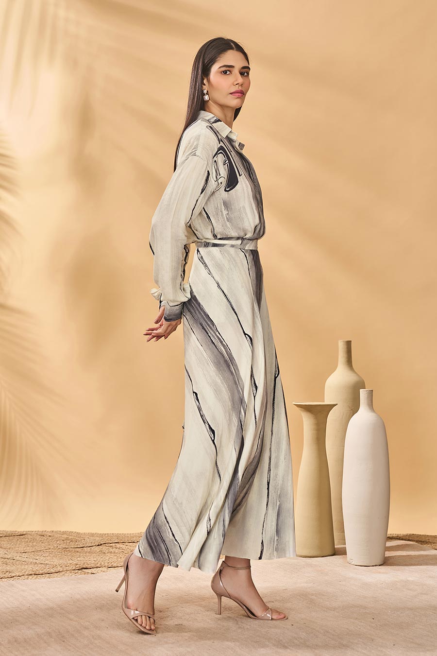 Moonlit Faces Printed Shirt