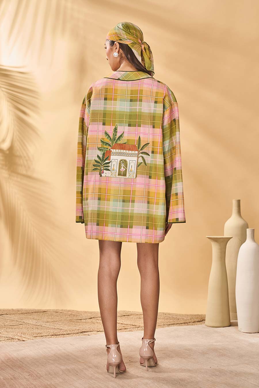 Holiday Home Pina Colada Checkered Jacket