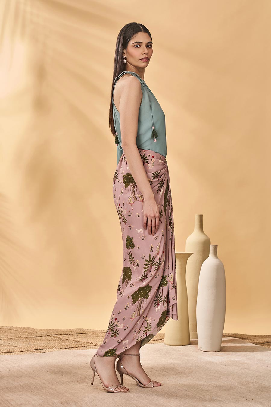 Pink Pirouette Picnic Printed Skirt