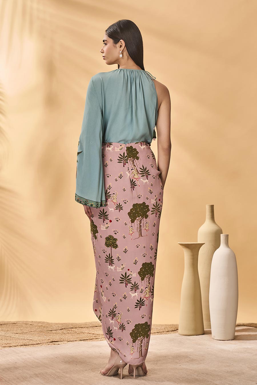 Pink Pirouette Picnic Printed Skirt