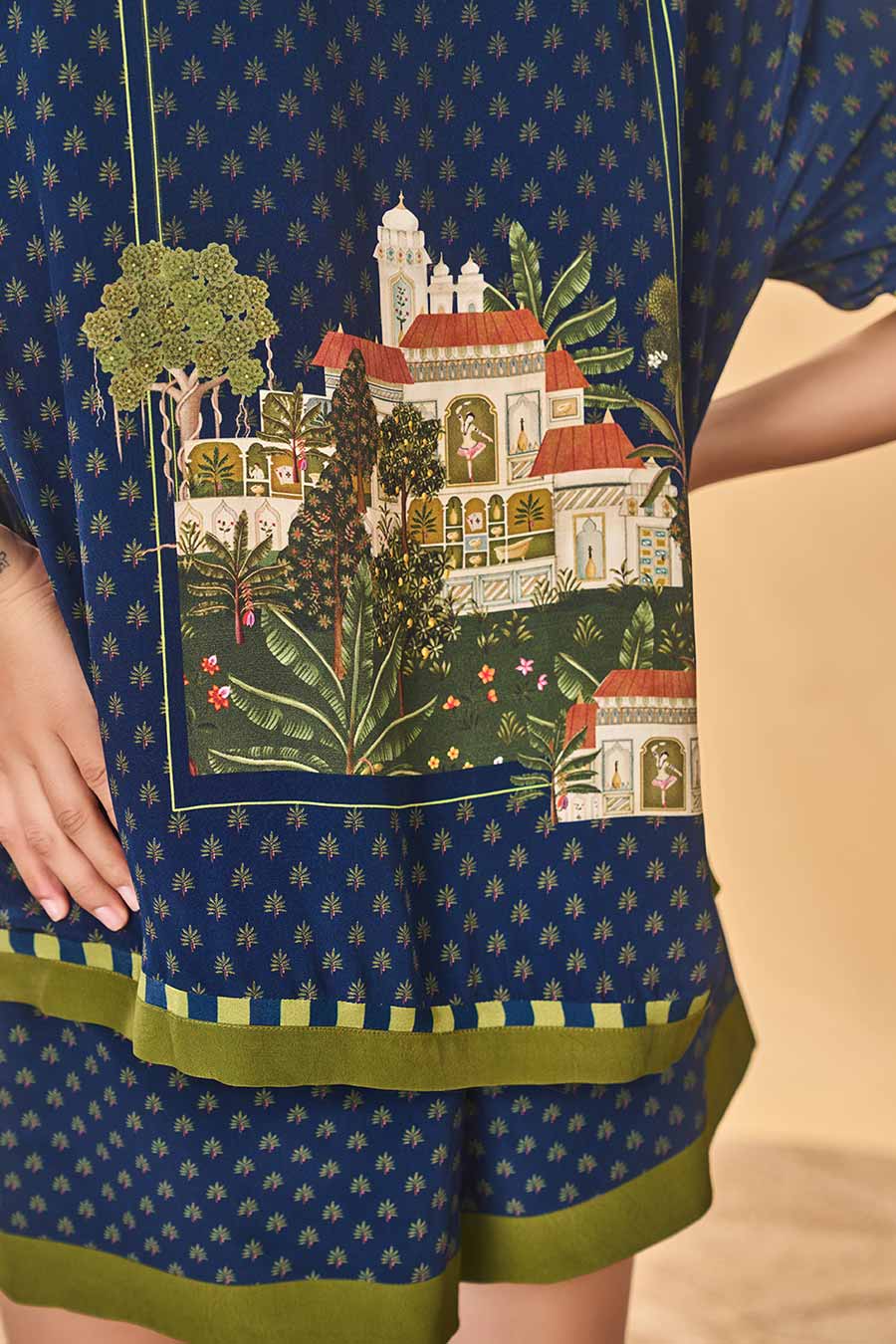 Midnight Holiday Home Printed Co-Ord Set (3Pc)