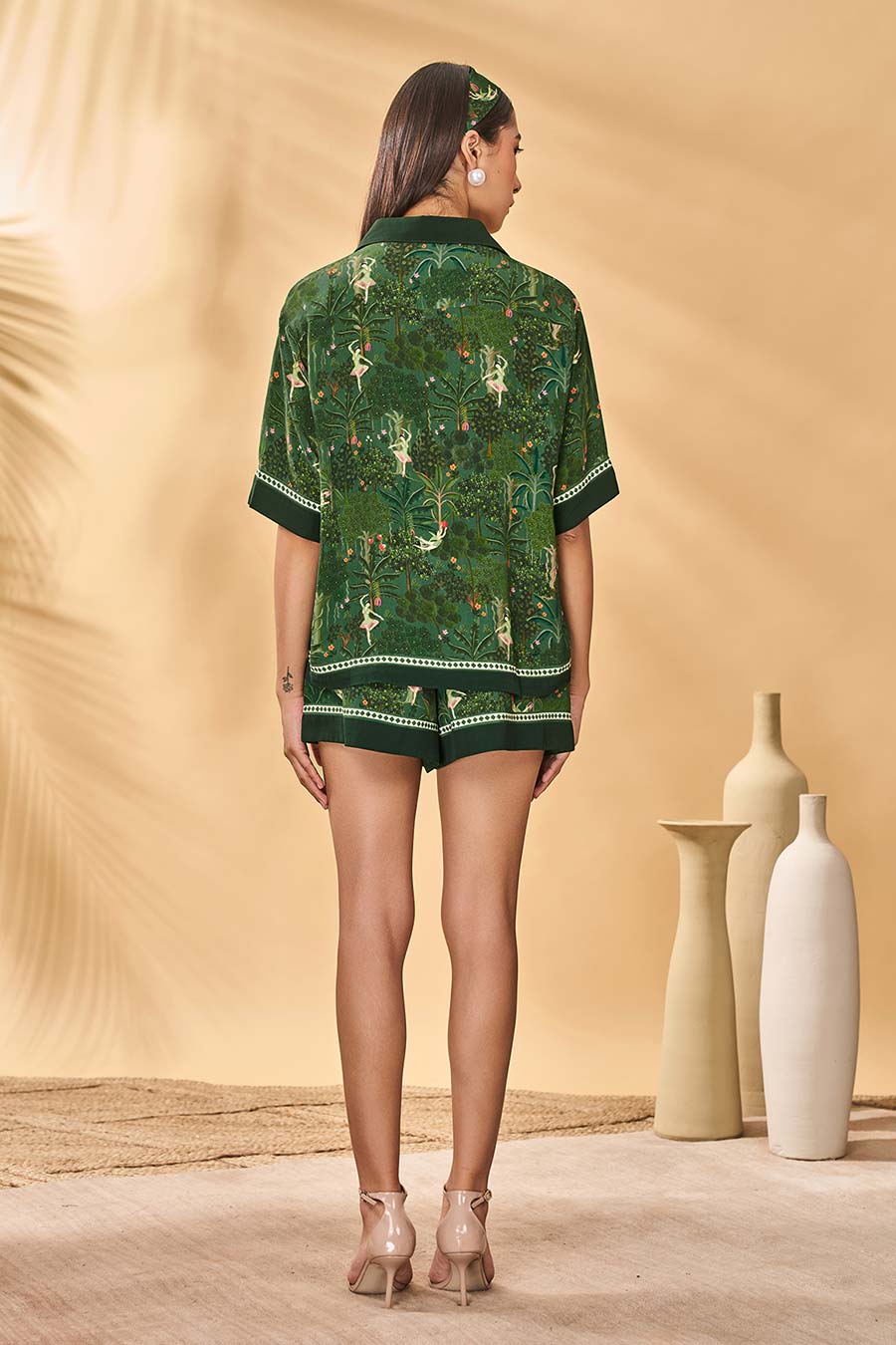 Green Tutus & Tapestries Printed Shirt