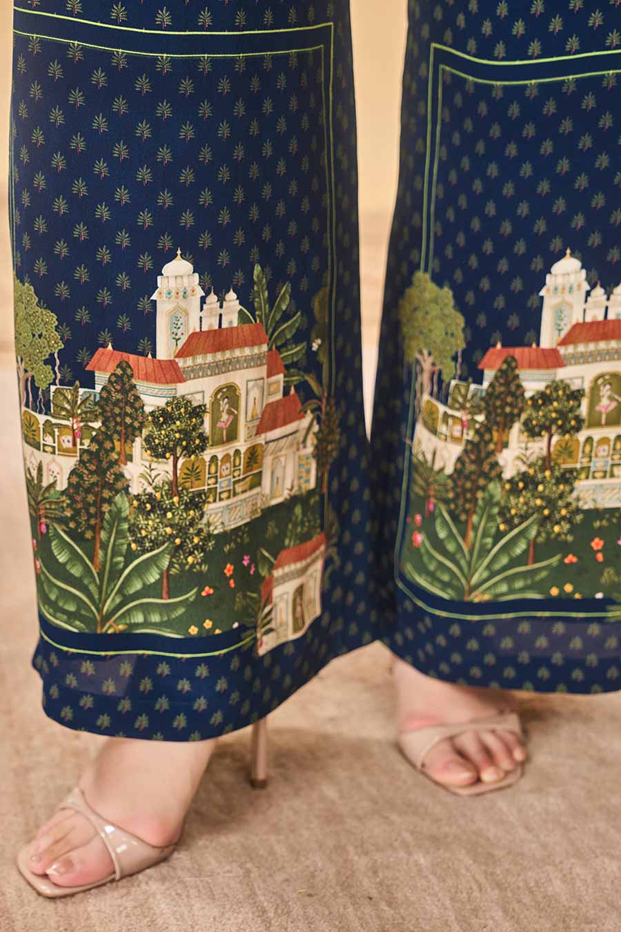 Midnight Holiday Home Printed Trousers
