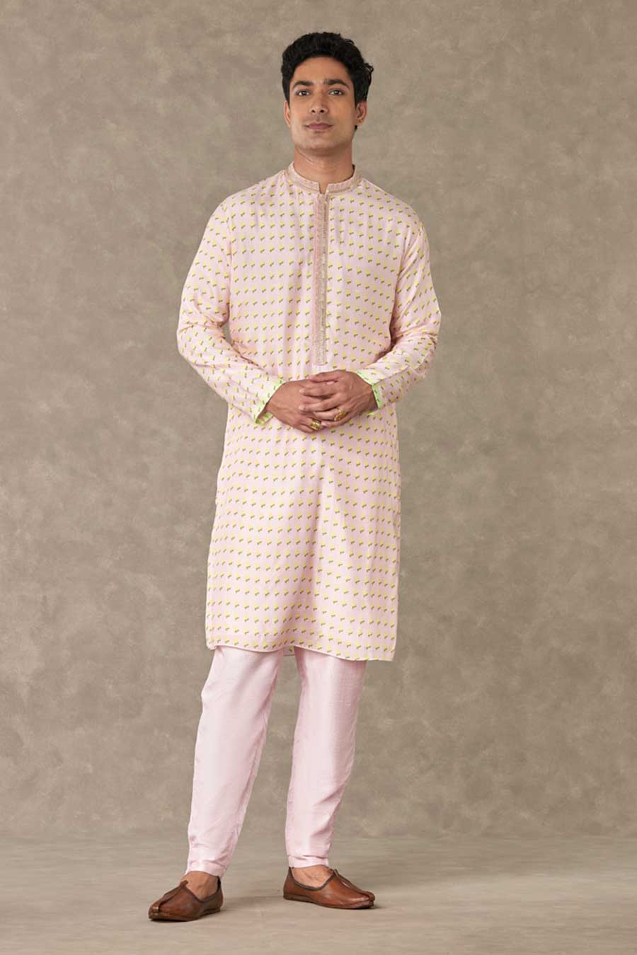 Barfi Pink Wallflower Printed Kurta