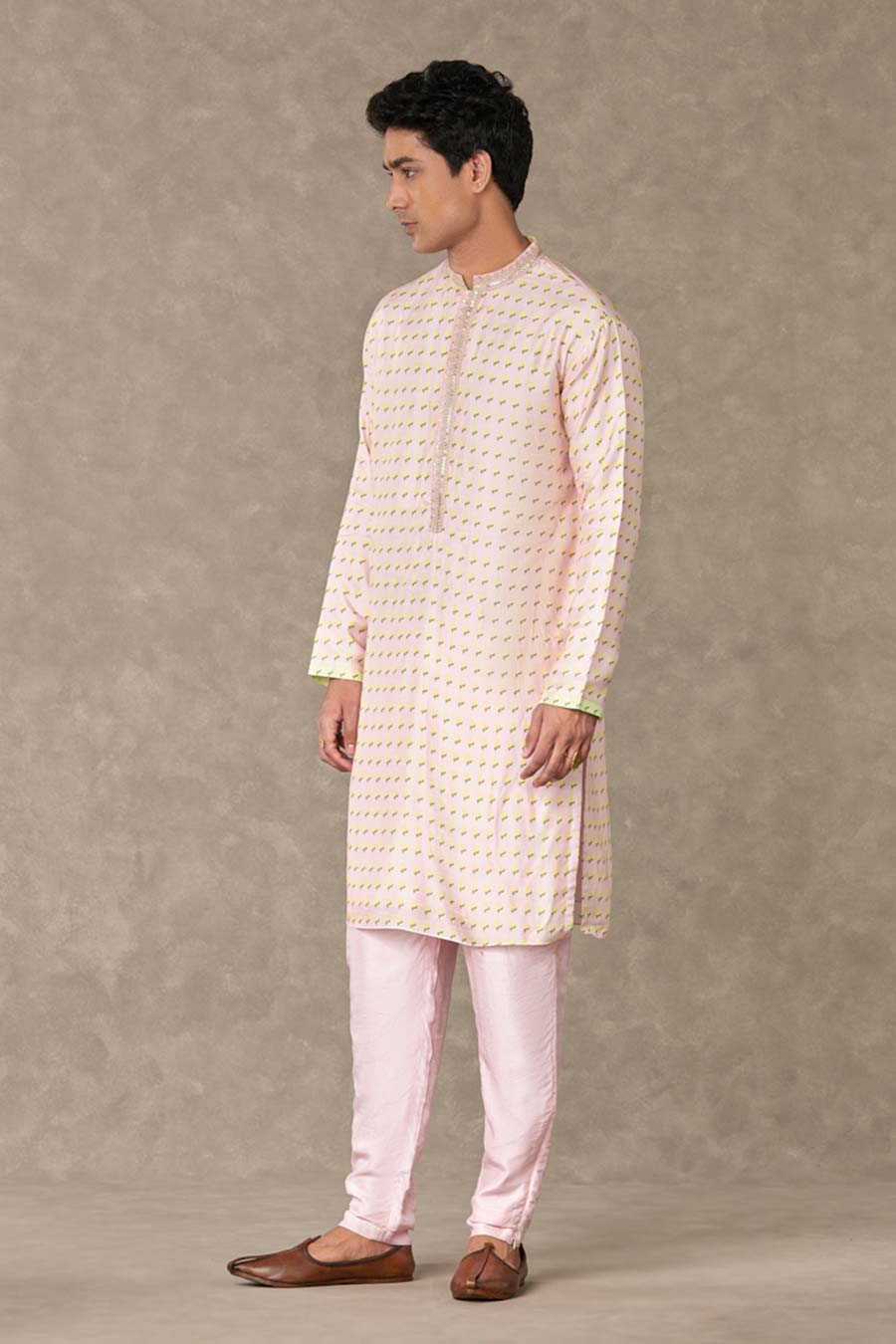 Barfi Pink Wallflower Printed Kurta