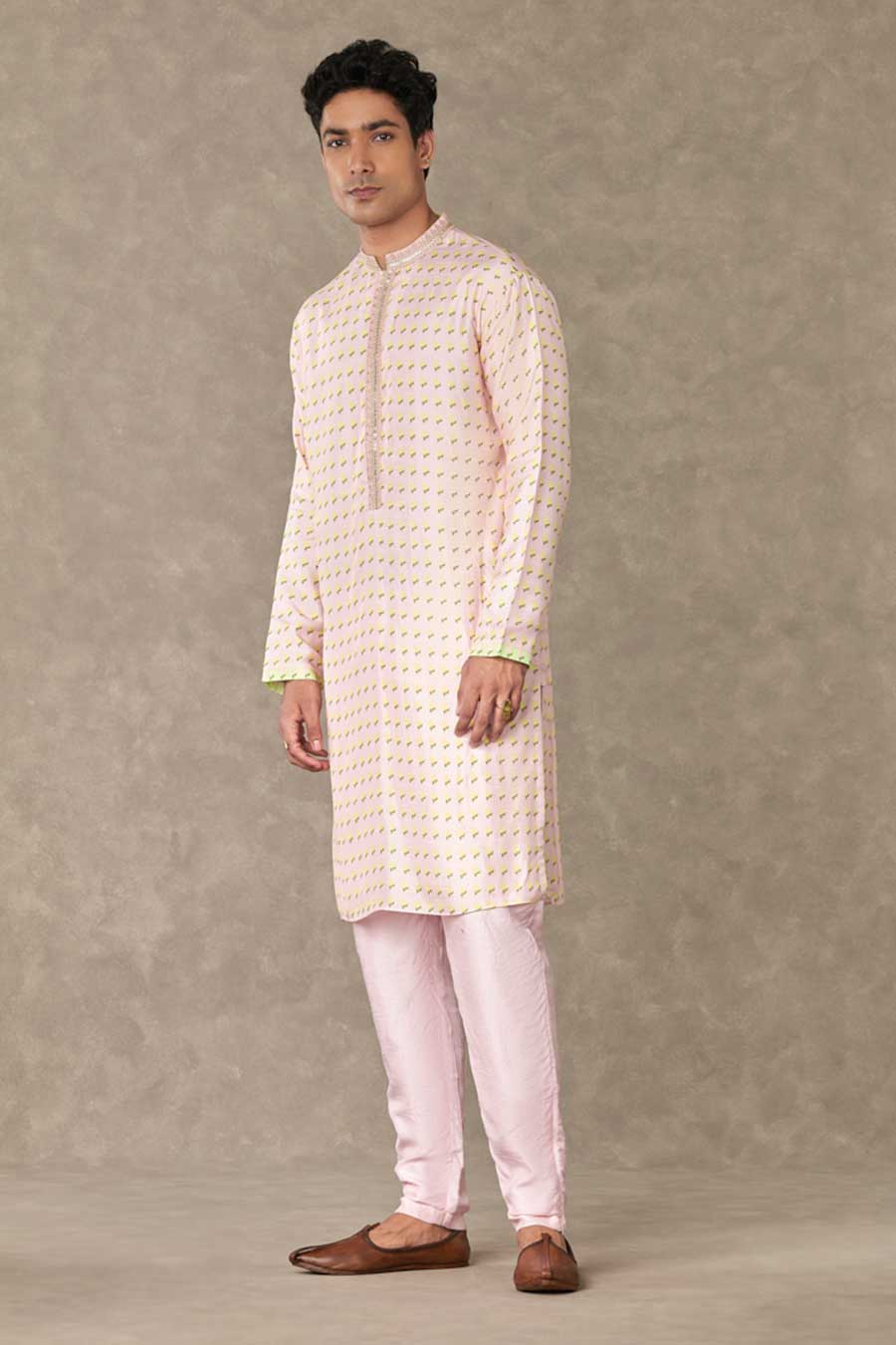 Barfi Pink Wallflower Printed Kurta