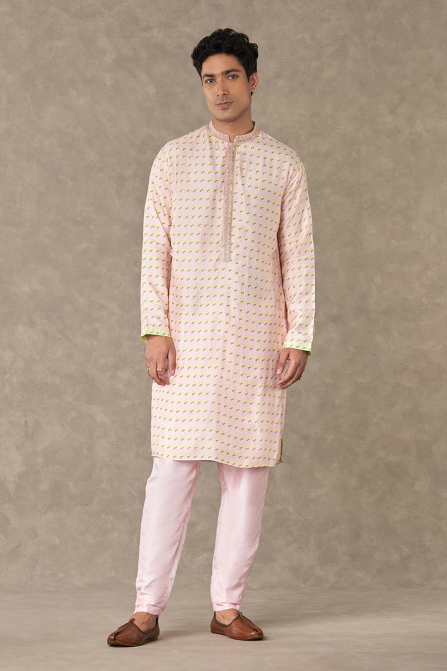 Barfi Pink Wallflower Printed Kurta