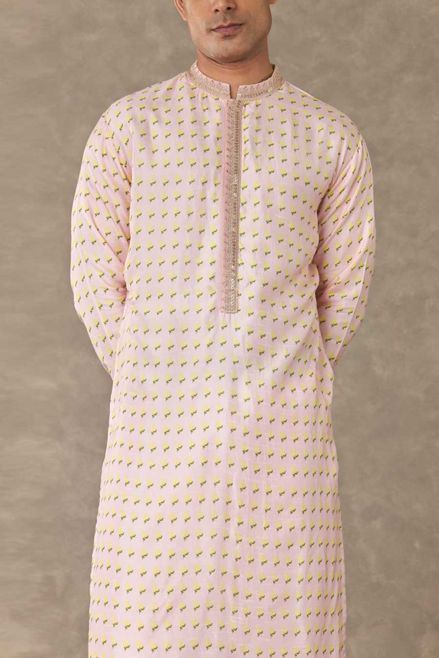 Barfi Pink Wallflower Printed Kurta