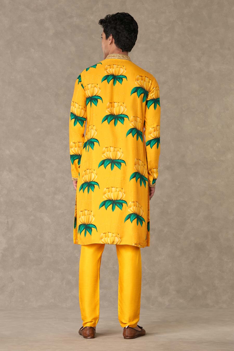 Mustard Yellow Masakali Printed Kurta