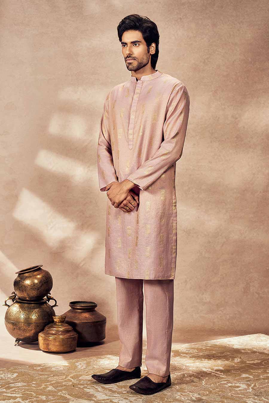 Lilac Timber Tribe Printed Kurta Set