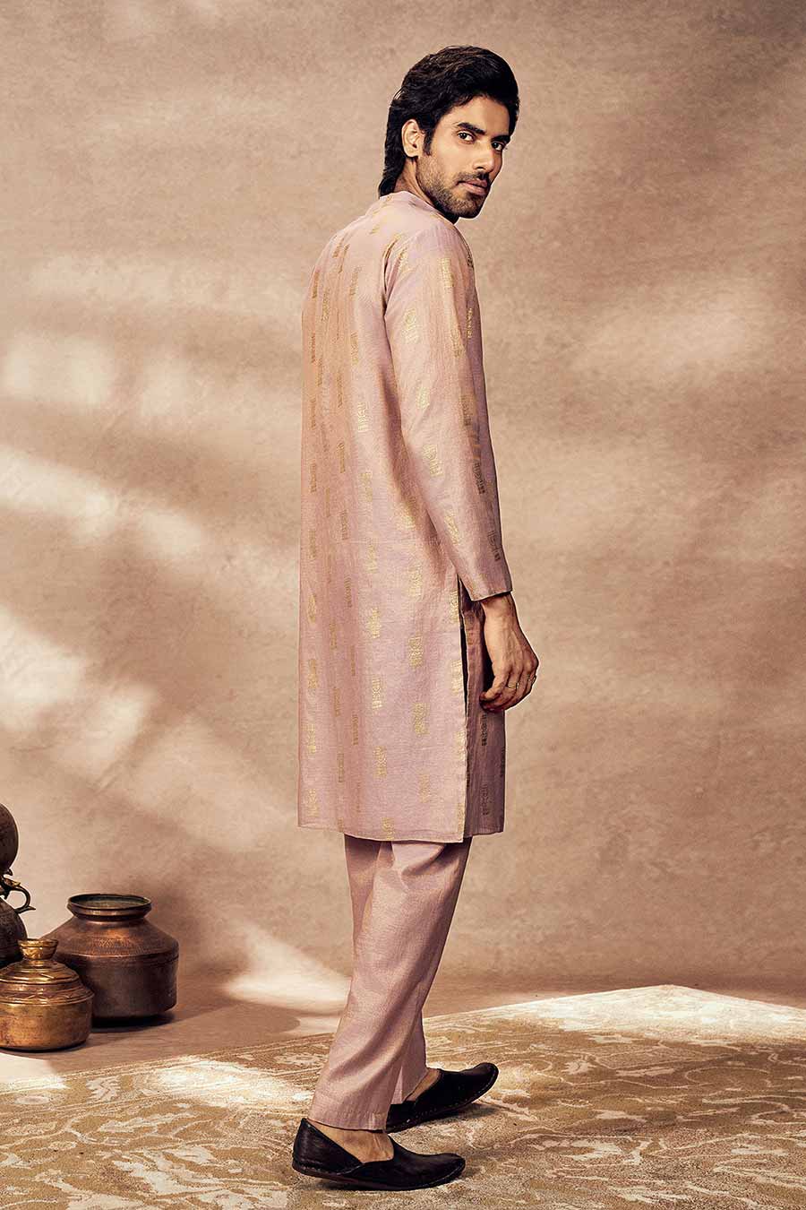 Lilac Timber Tribe Printed Kurta Set