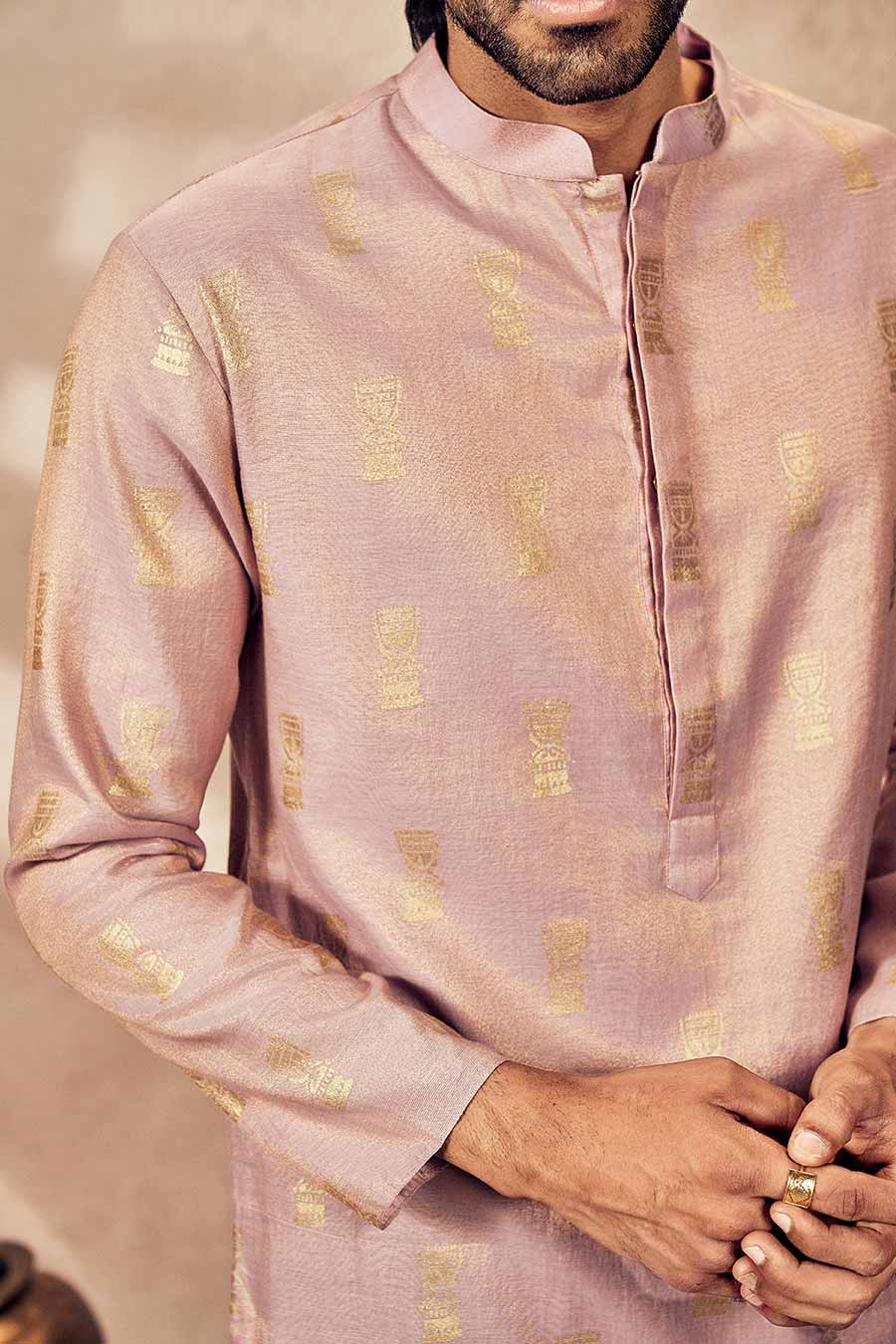 Lilac Timber Tribe Printed Kurta Set