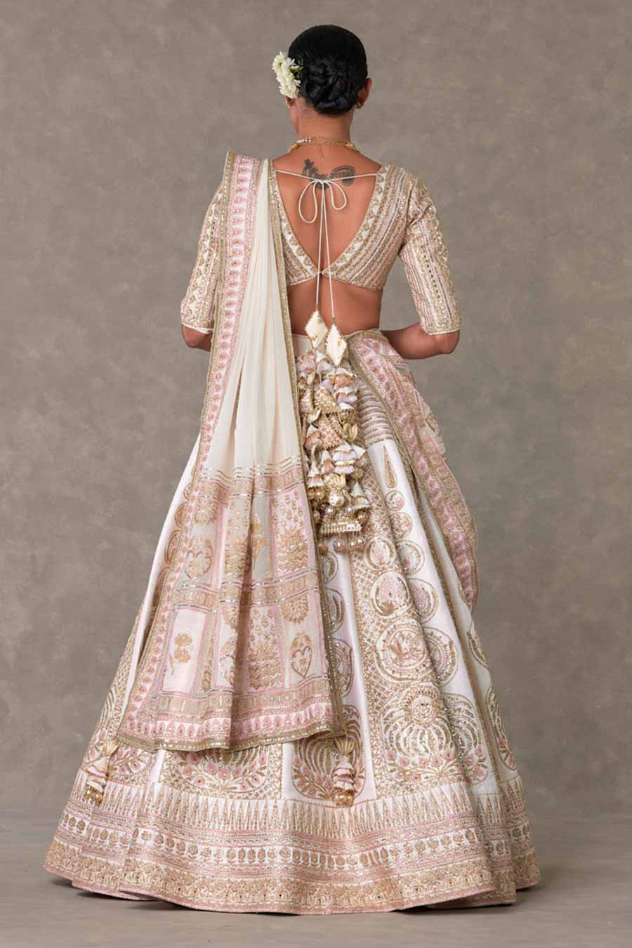 Ivory Bagh-E-Bahar Embroidered Lehenga Set