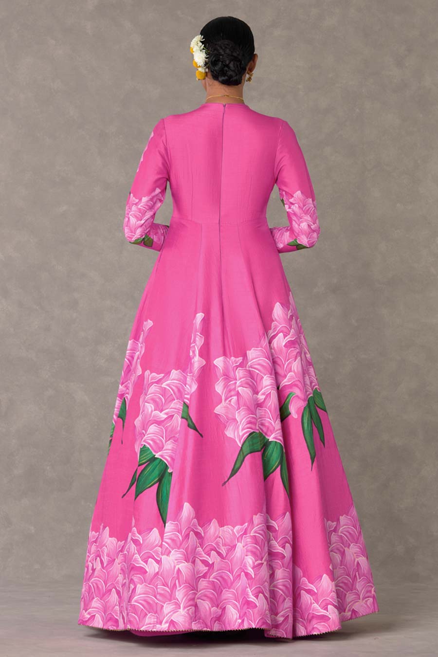 Pink Gulaab Candy Swirl Printed Gown