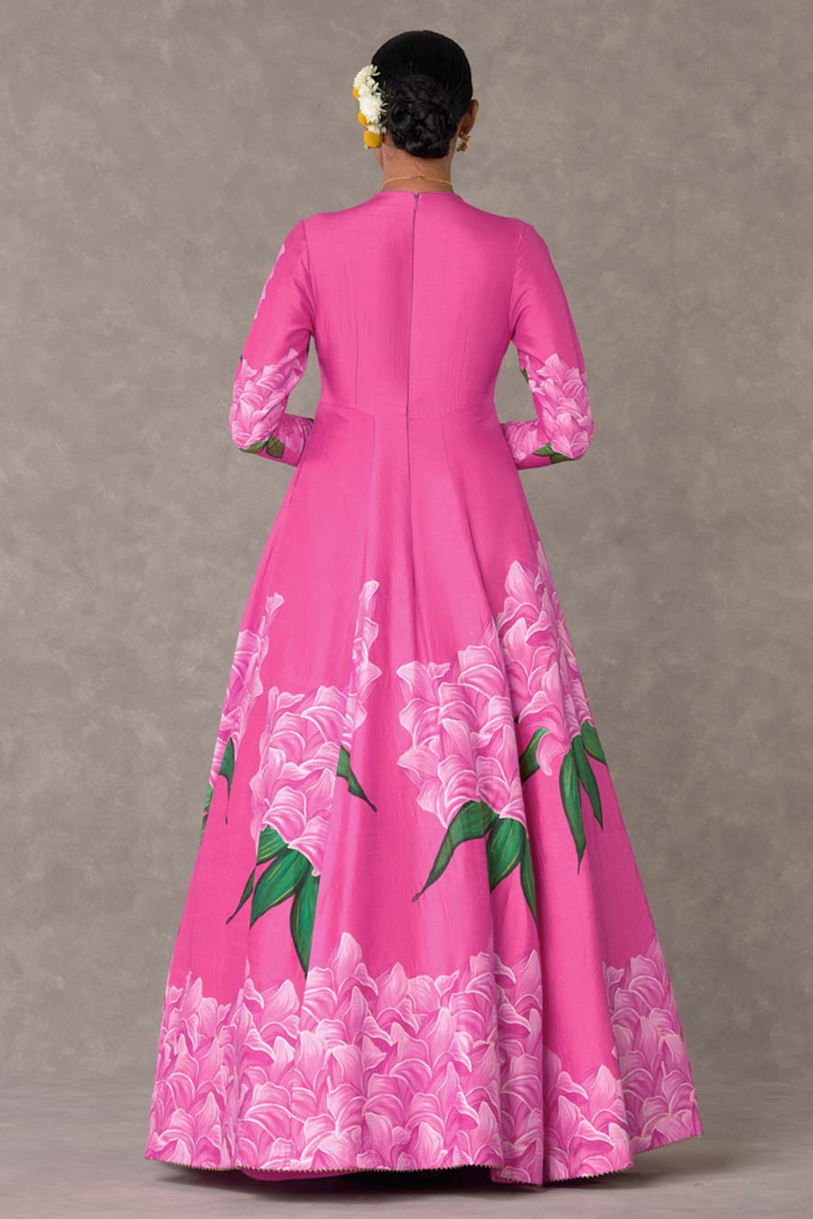 Pink Gulaab Candy Swirl Printed Gown