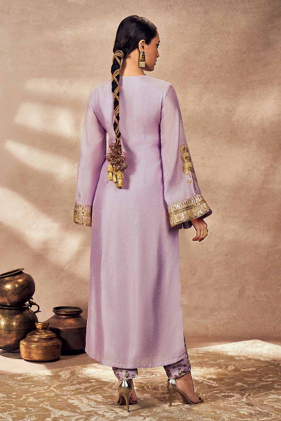 Lilac Pixie Dust Printed Kurta & Pant Set