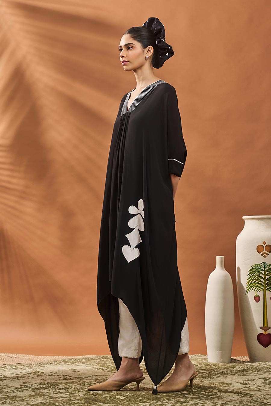 Black All Fours Tunic & Pant Set