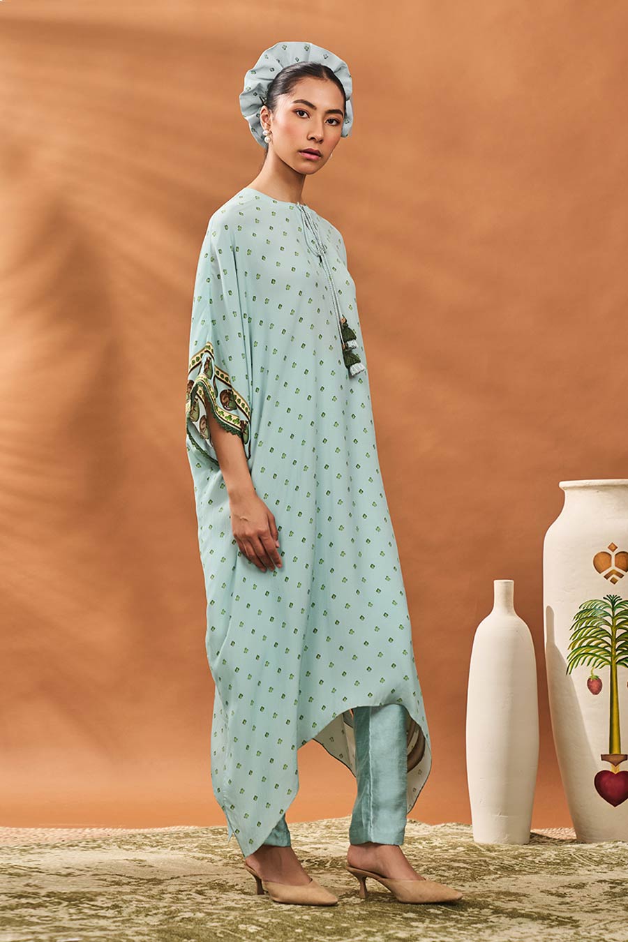 Blue Ace Of Spades Kurta & Pant Set