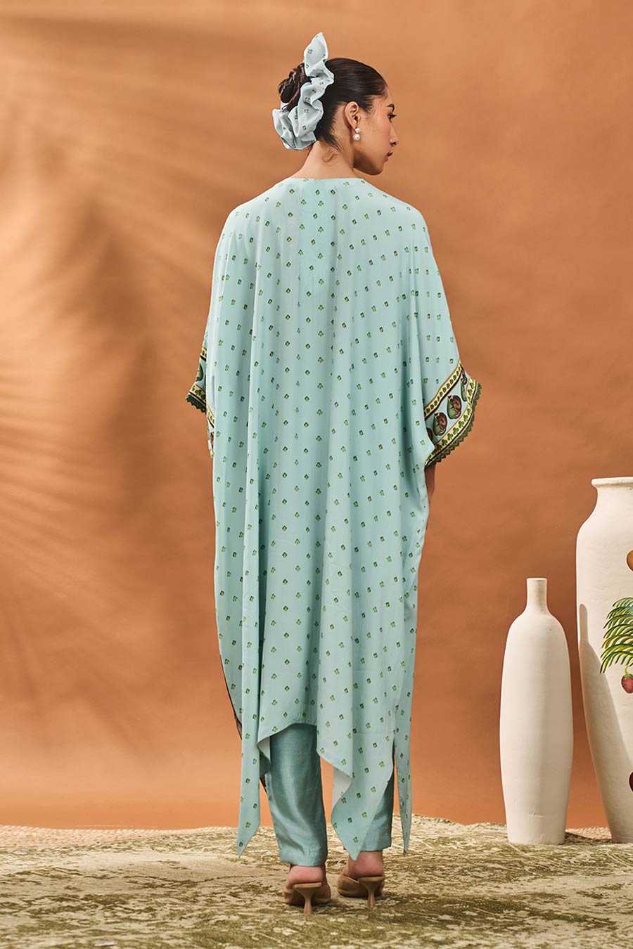 Blue Ace Of Spades Kurta & Pant Set