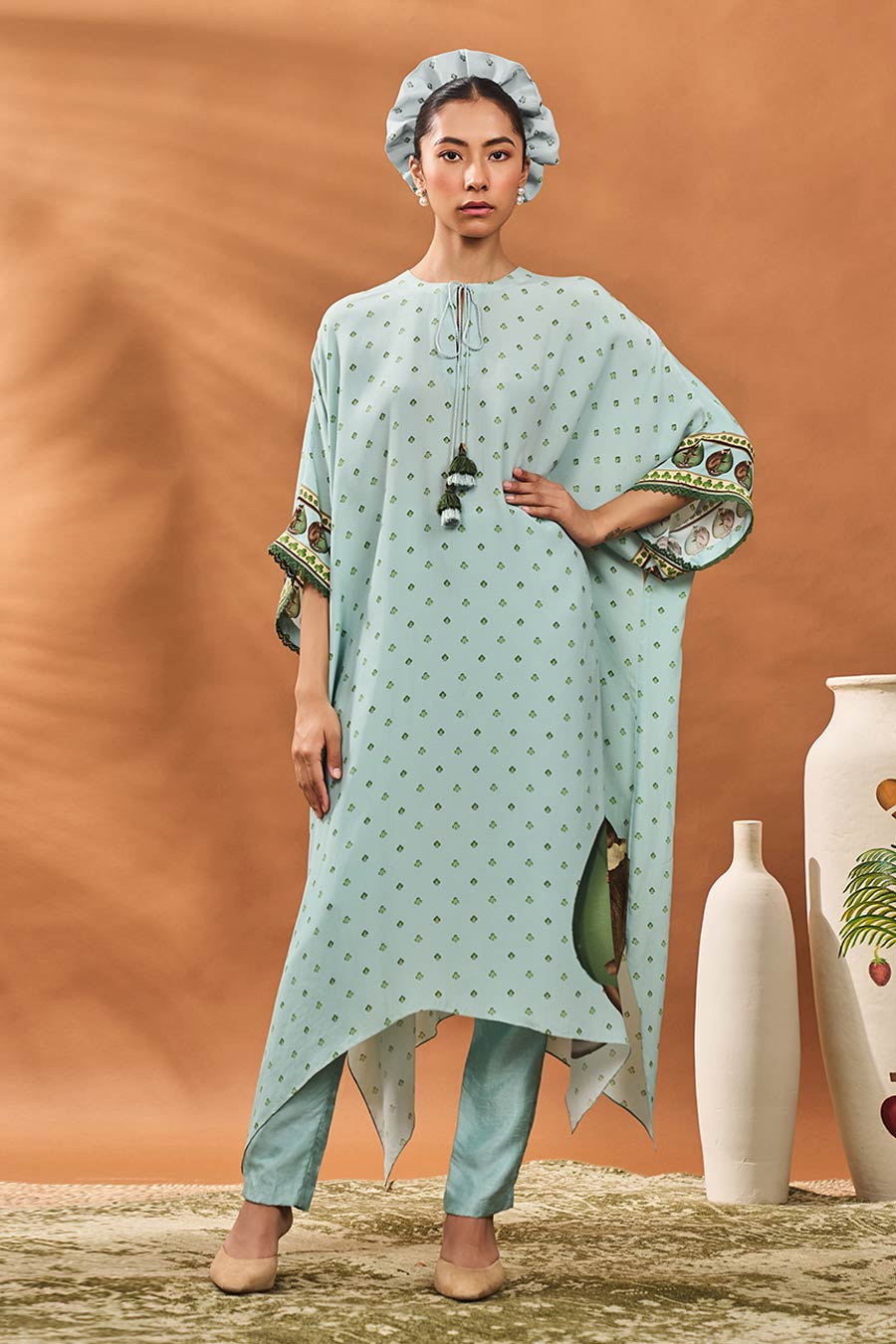 Blue Ace Of Spades Kurta & Pant Set