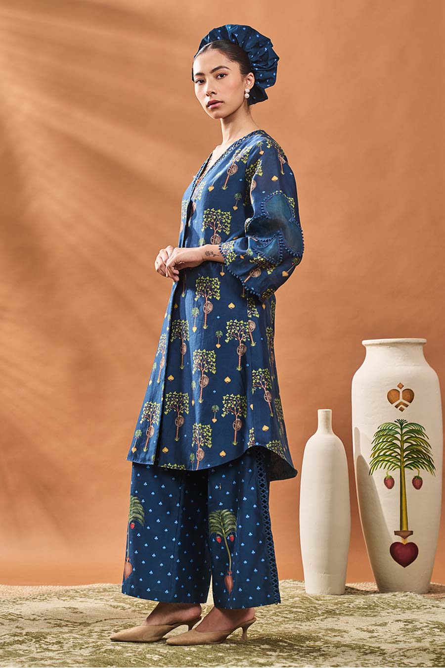 Indigo Wildscape Tunic & Pant Set