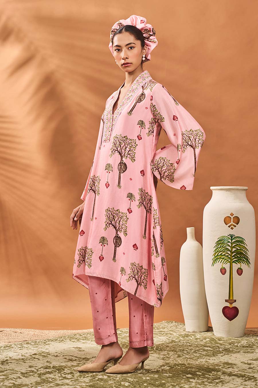 Pink Wildscape Tunic & Pant Set