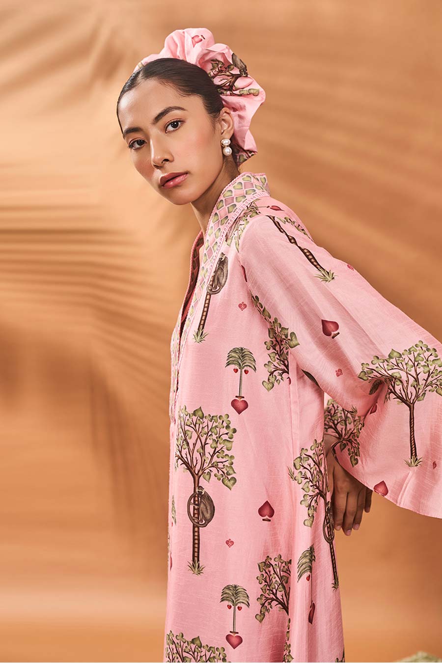 Pink Wildscape Tunic & Pant Set