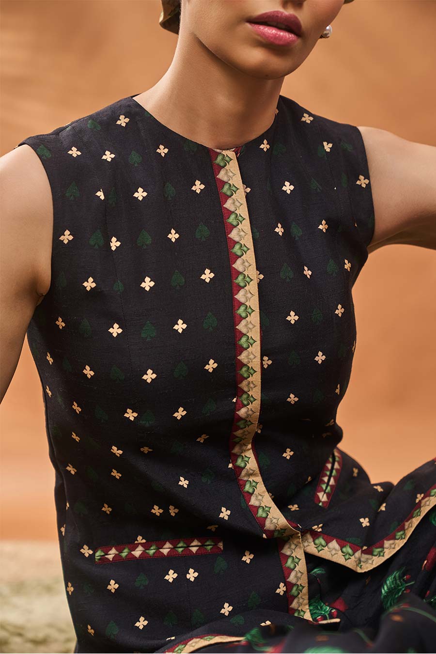 Black Tree Of Hearts Top & Pant Co-Ord Set