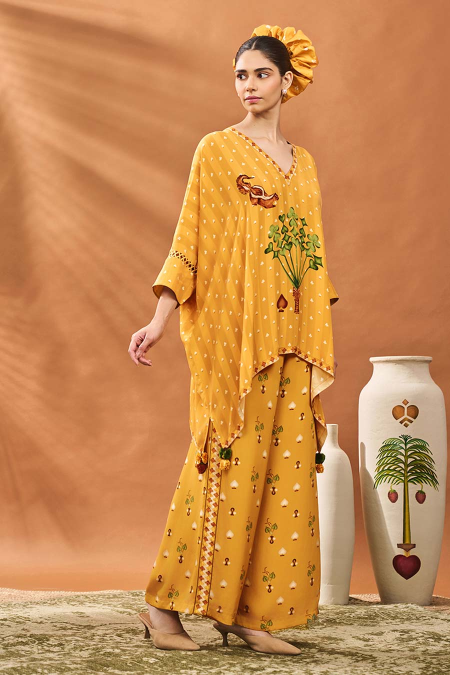 Ochre Spade Blossom Top & Pant Co-Ord Set