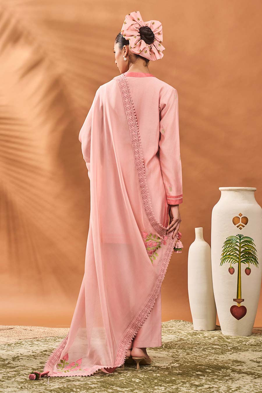 Pink Meadow Moves Short Kurta Set