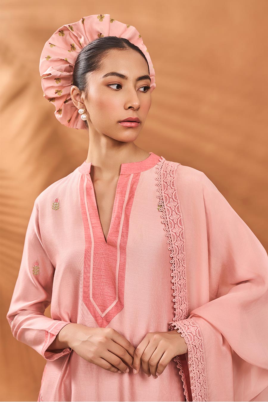 Pink Meadow Moves Short Kurta Set