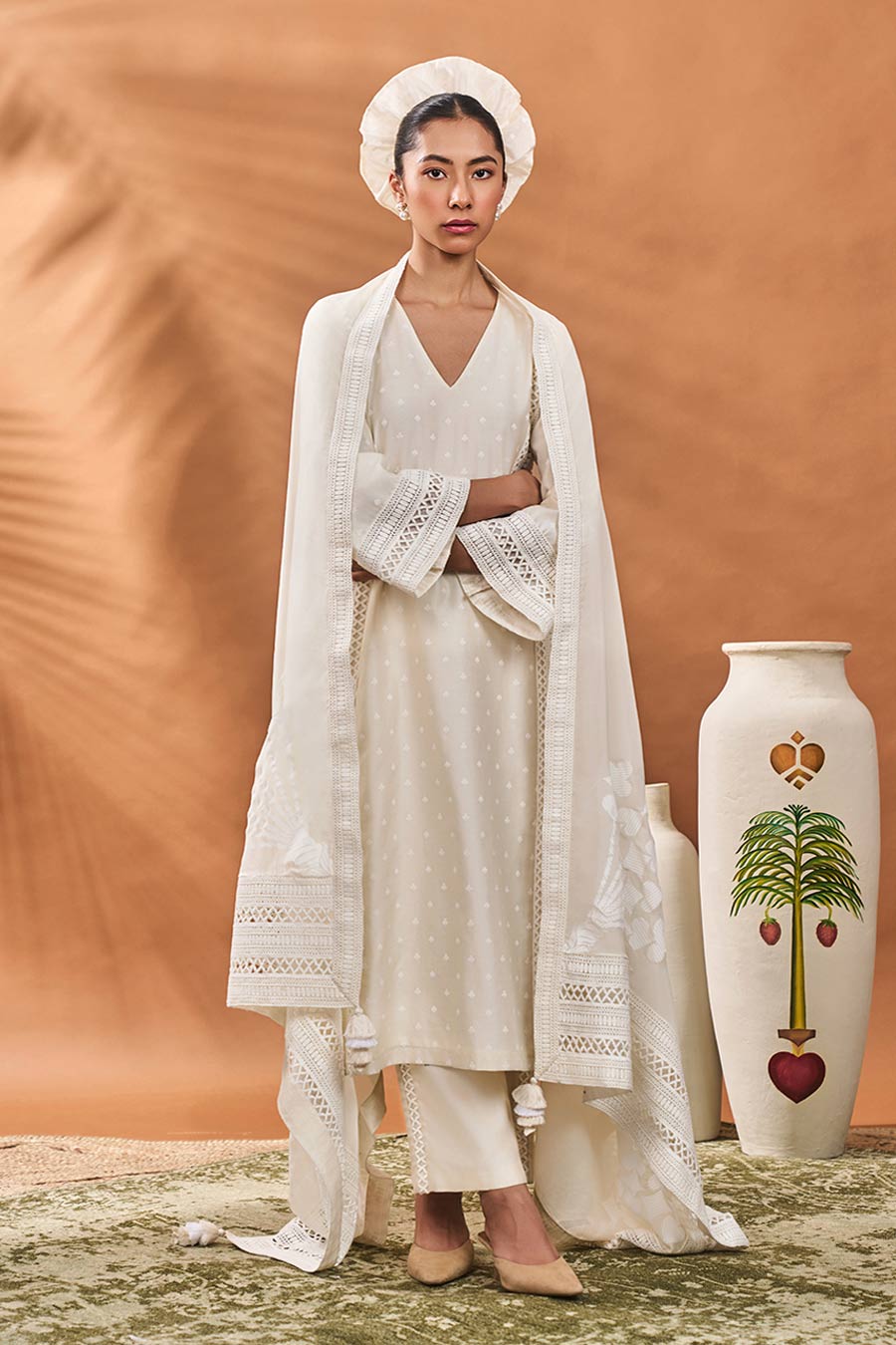 Ivory All Fours Kurta Set