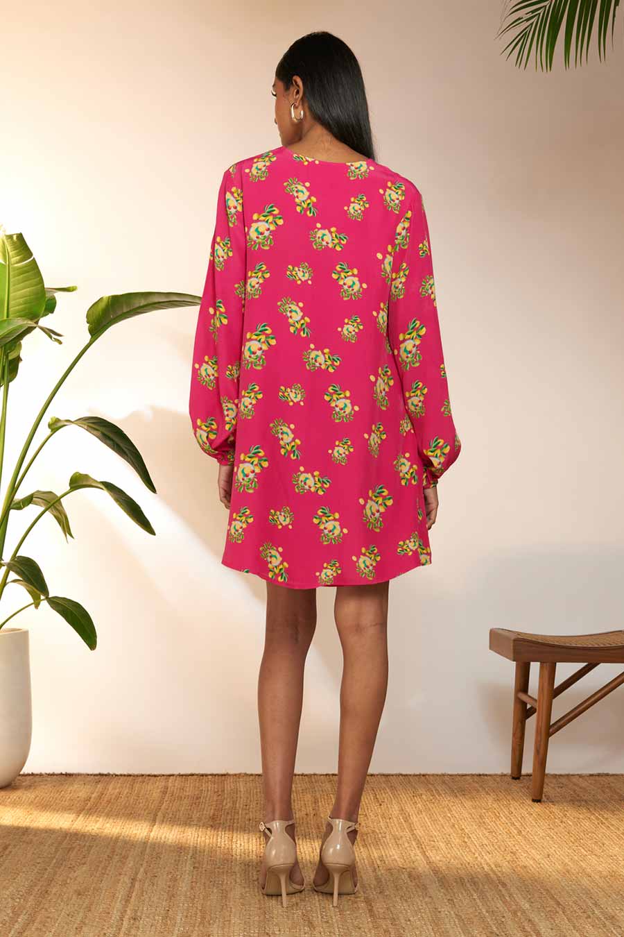 Pink Lemon Frenzy Printed Mini Dress