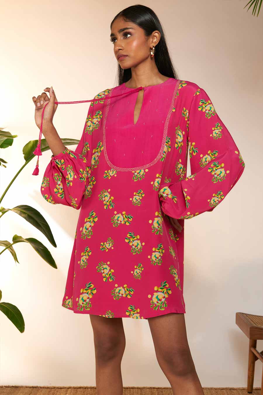 Pink Lemon Frenzy Printed Mini Dress