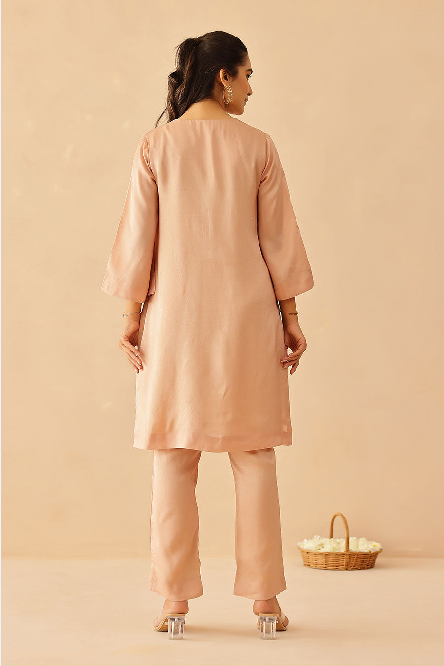 Lily Dusty Pink Embroidered Co-Ord Set