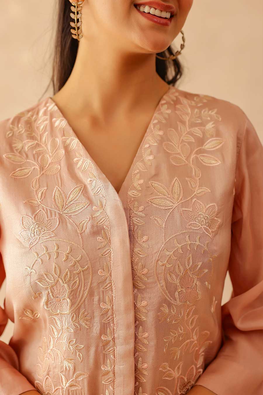 Lily Dusty Pink Embroidered Co-Ord Set