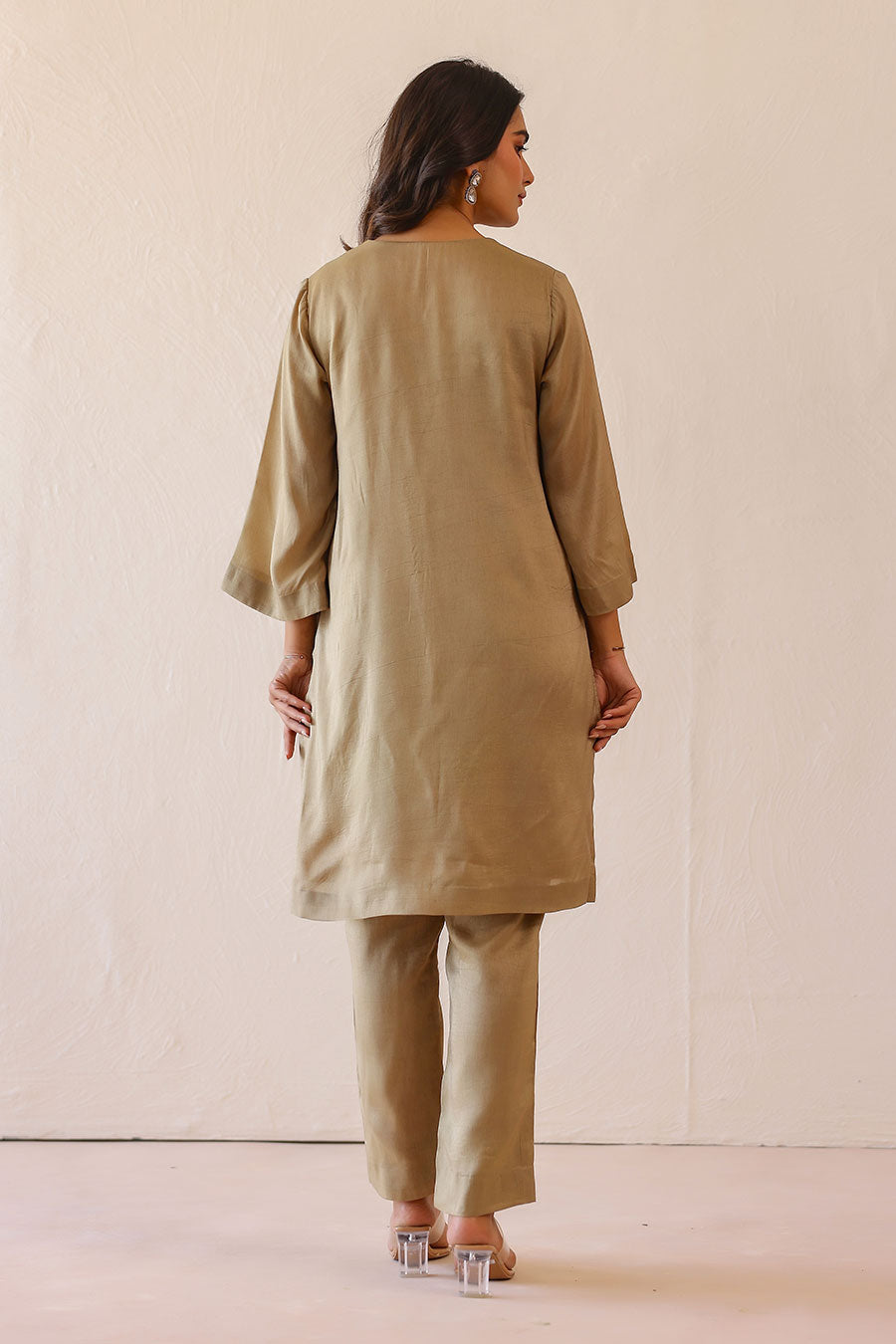 Lily Sage Green Embroidered Co-Ord Set