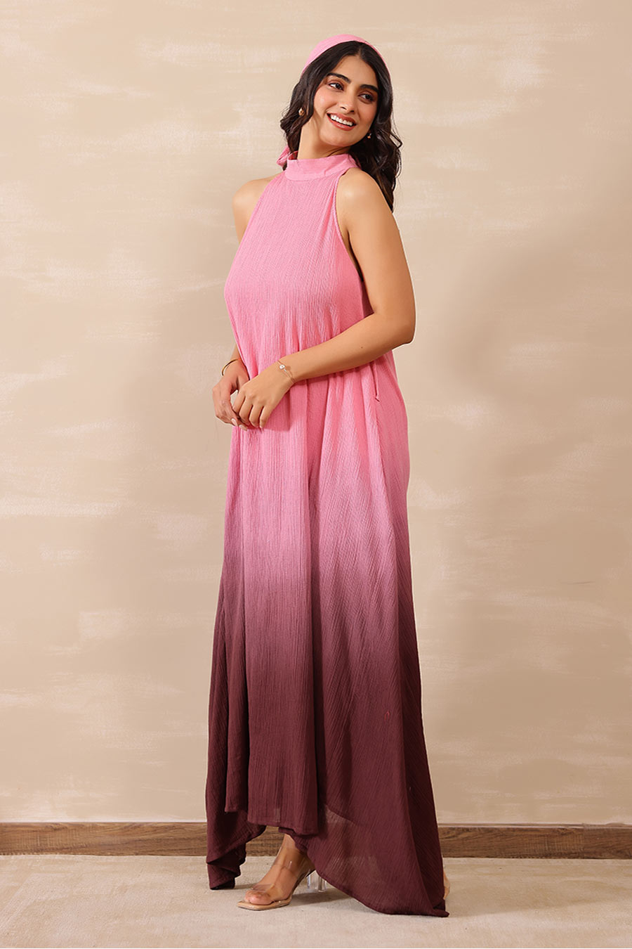 Pink Ombre Midnight Long Dress