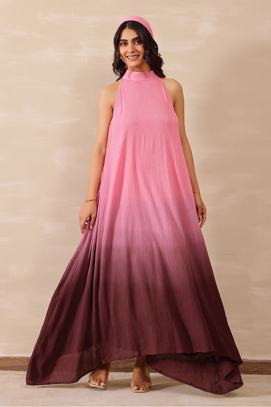 Pink Ombre Midnight Long Dress