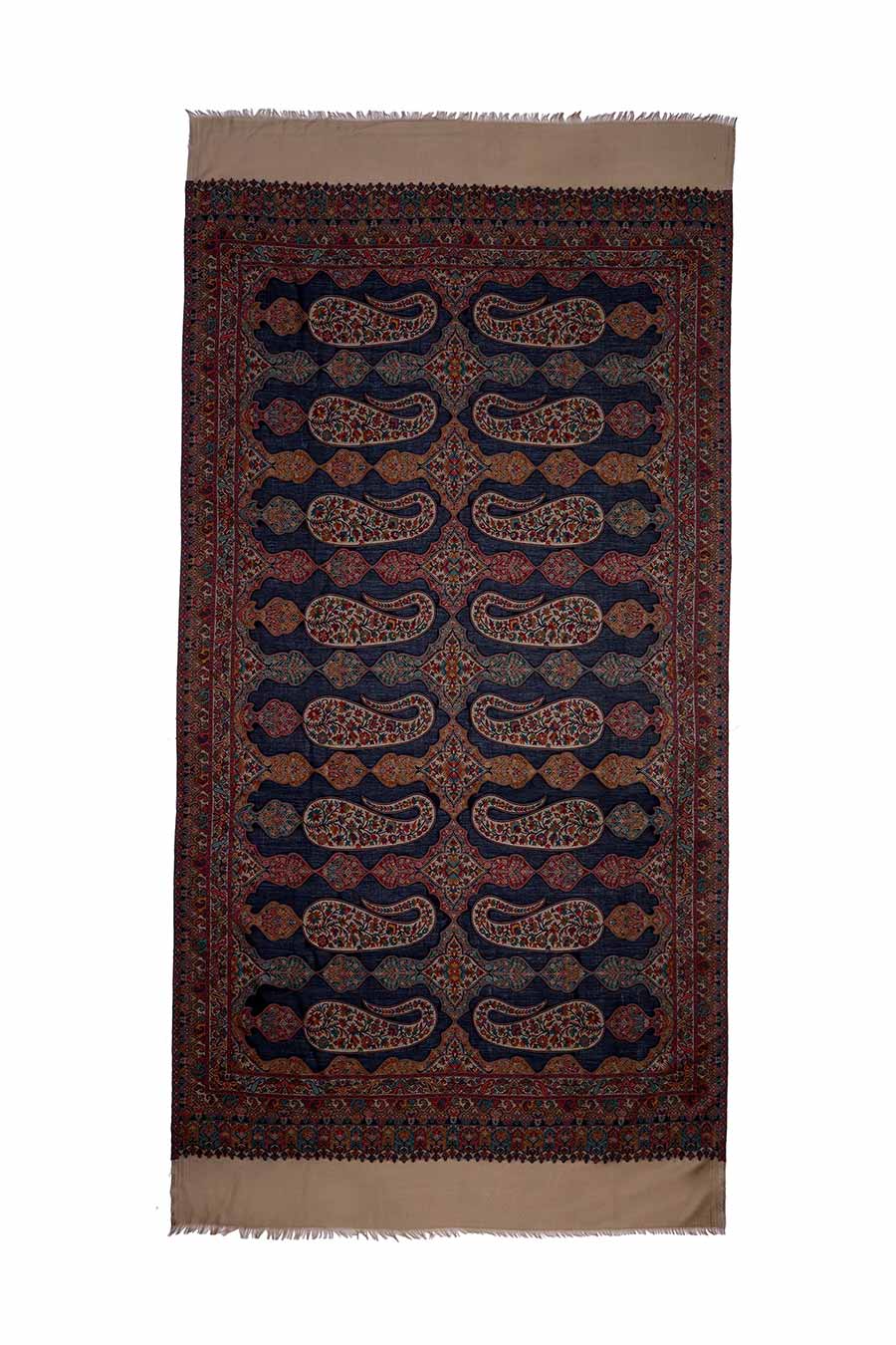 Blue Kani Paisley Faux Pashmina Shawl