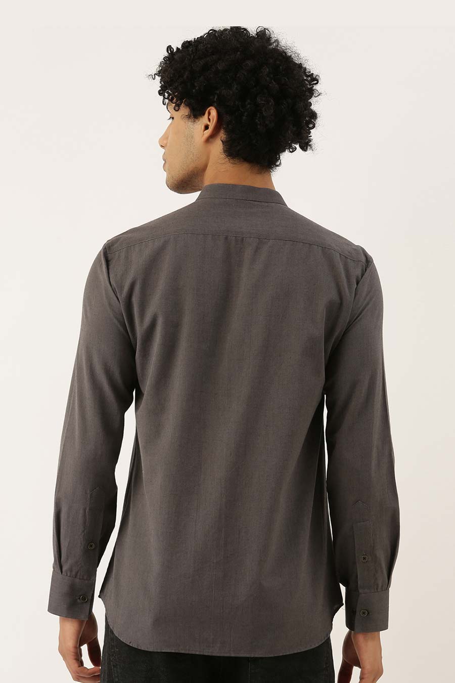 Black & Grey Half-N-Half Shirt